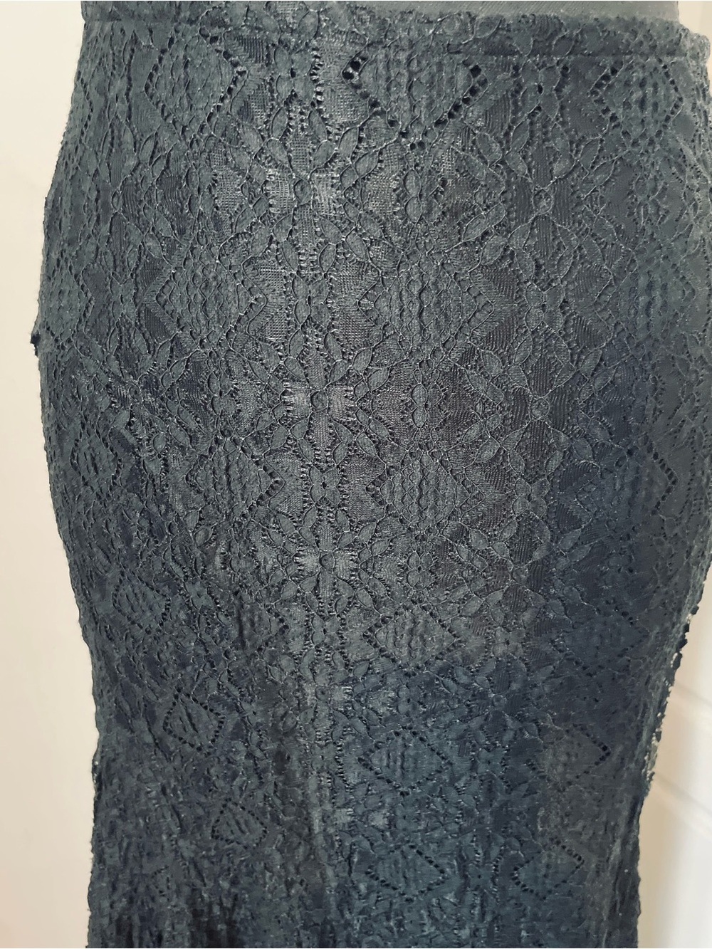 Free People Black Lace Maxi Skirt NWOT - Picture 3 of 6